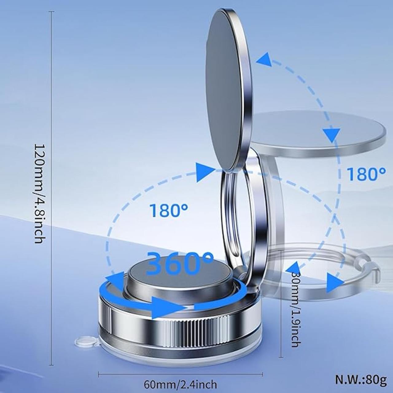 Mobile Holder - Powerful Vacuum Magnetic Suction Phone Holder