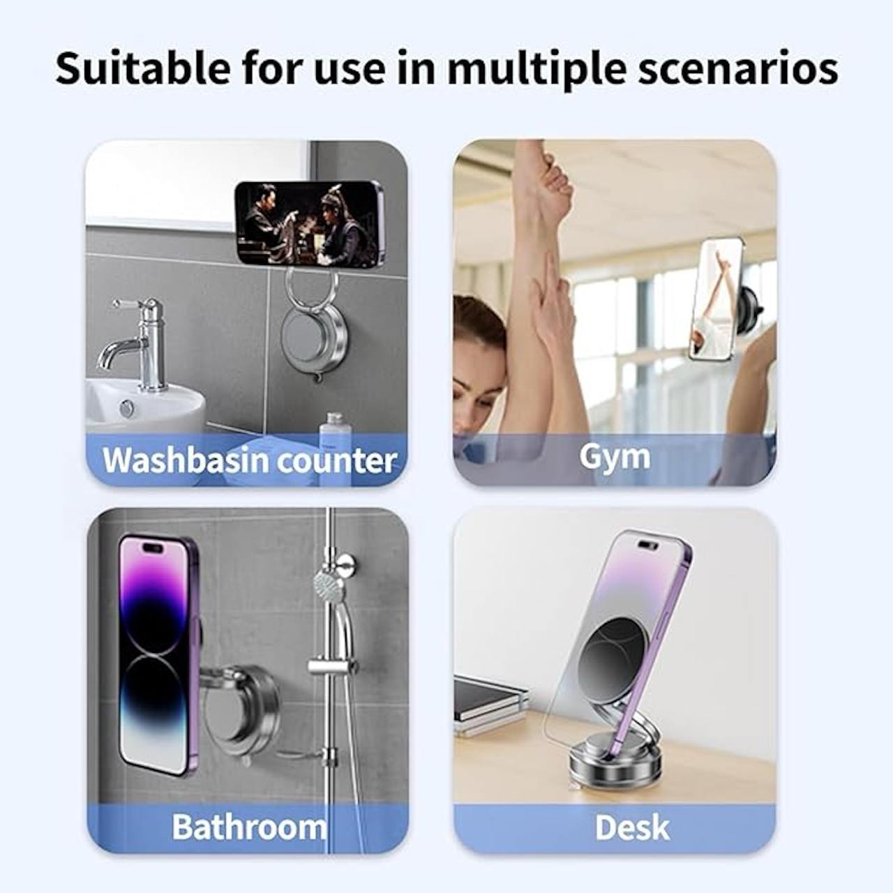 Mobile Holder - Powerful Vacuum Magnetic Suction Phone Holder